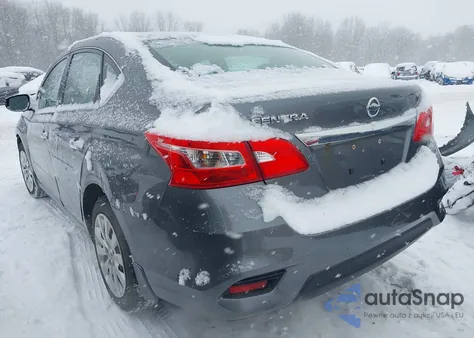 2016 Nissan Sentra S из США, поврежденный, VIN 3N1AB7APXGY298255